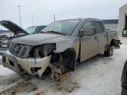 NISSAN TITAN S 2014 gray crew pic gas 1N6AA0EC0EN507797 photo #2