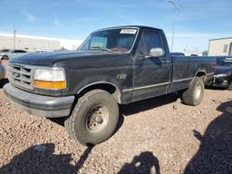 FORD F150 1993 black  gas 2FTEF14NXPCA82287 photo #2