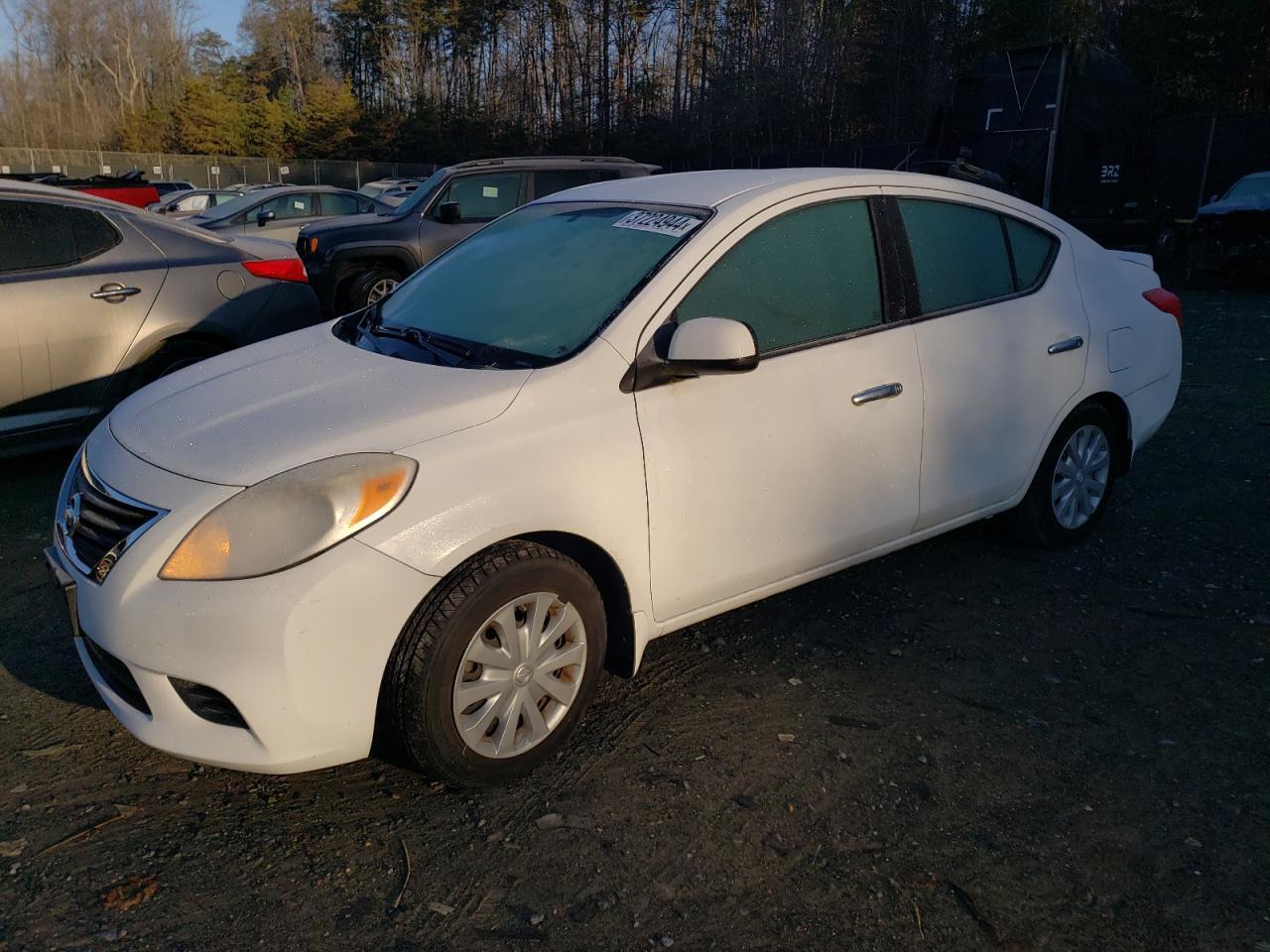 NISSAN VERSA S 2014 white  gas 3N1CN7AP0EK446526 photo #1