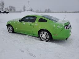 FORD MUSTANG 2013 green coupe gas 1ZVBP8AM0D5281727 photo #3