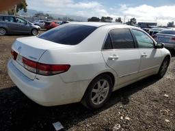 HONDA ACCORD EX 2003 white sedan 4d gas 1HGCM66543A102585 photo #4