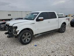 FORD F150 SUPER 2013 white crew pic gas 1FTFW1CT4DKG46351 photo #2