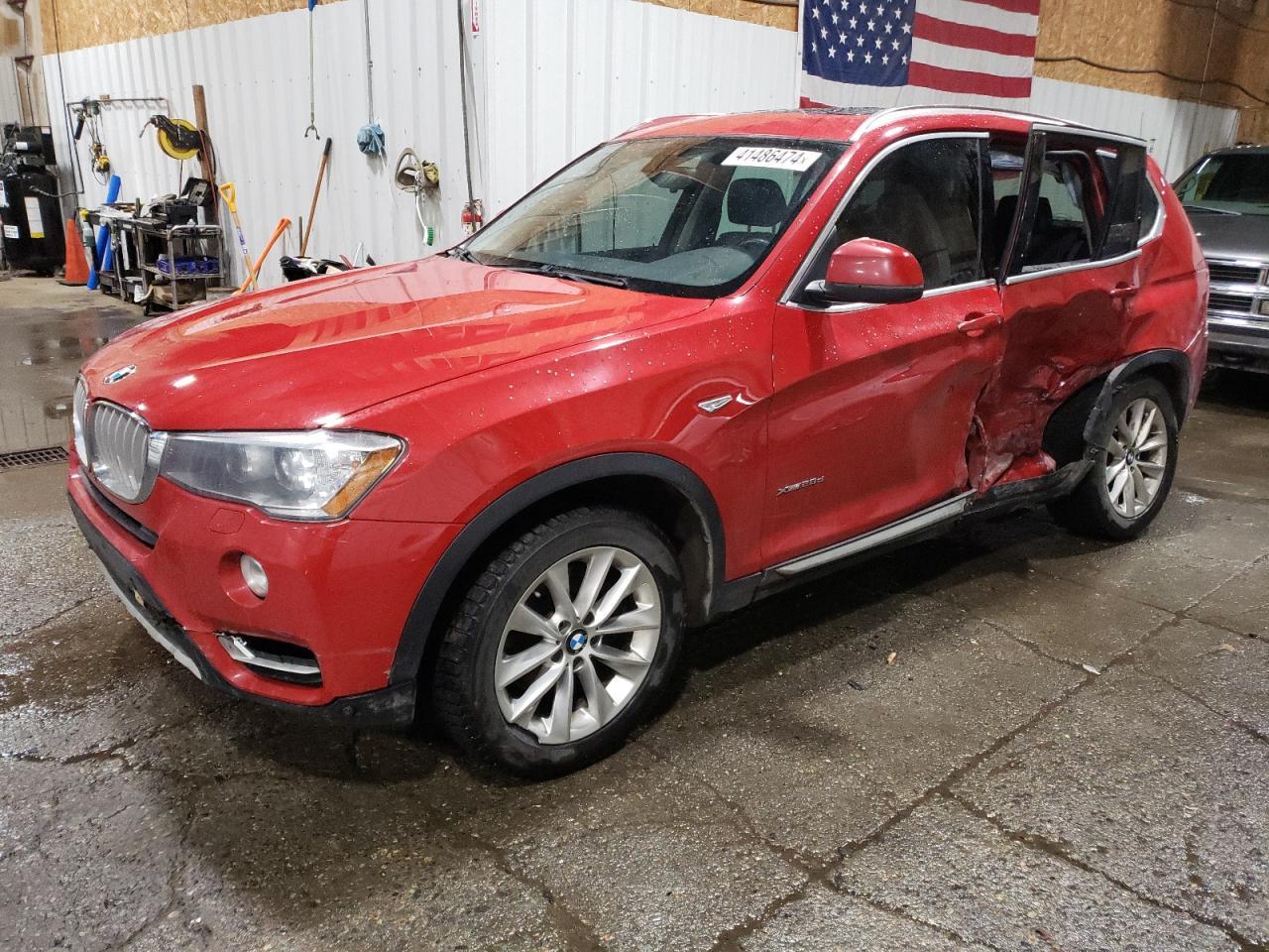 BMW X3 XDRIVE2 2016 red  diesel 5UXWY3C57G0N86958 photo #1