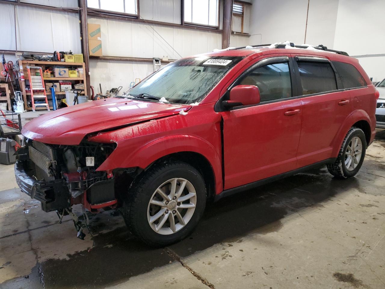 DODGE JOURNEY SX 2014 red  flexible fuel 3C4PDCCG5ET233007 photo #1