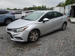 CHEVROLET CRUZE LS 2017 silver  gas 3G1BC5SM8HS553506 photo #2