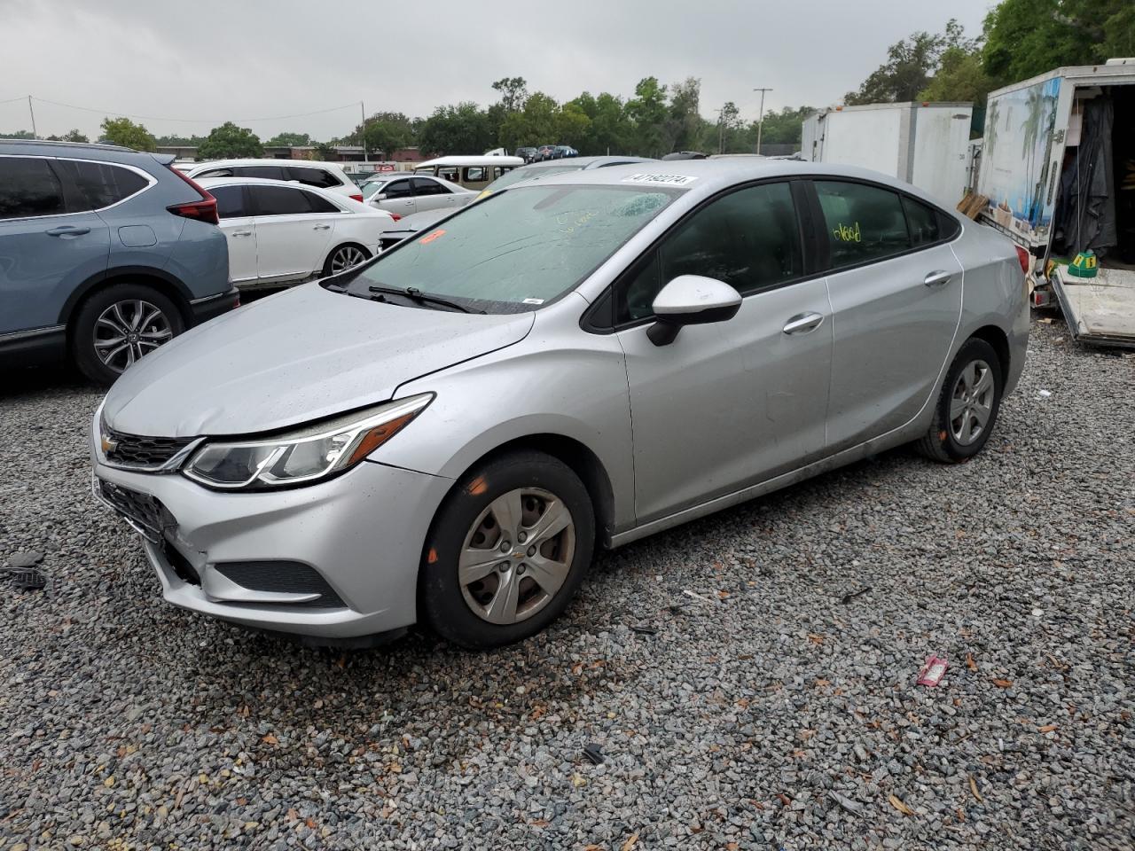 CHEVROLET CRUZE LS 2017 silver  gas 3G1BC5SM8HS553506 photo #1