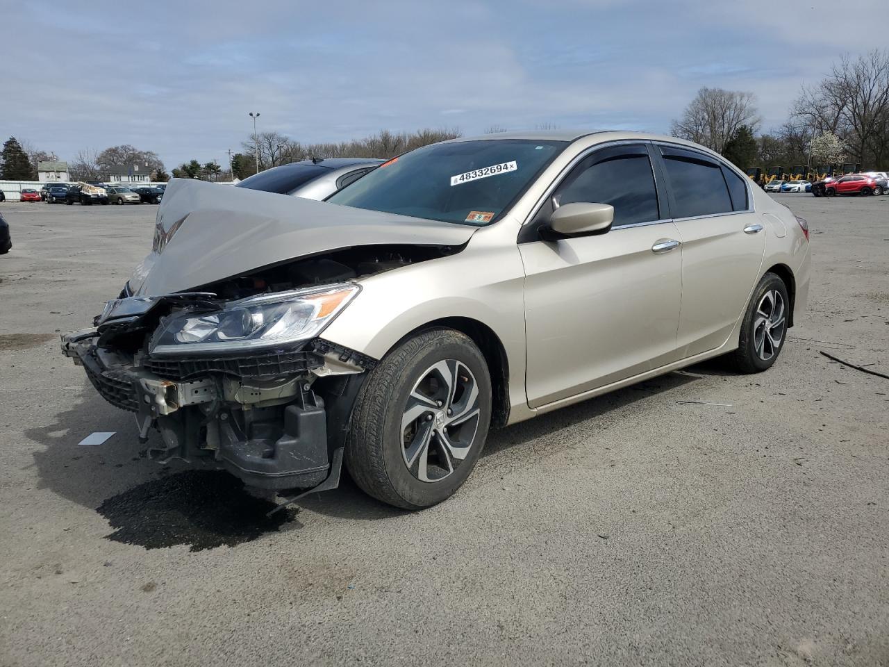 HONDA ACCORD LX 2017 gold sedan 4d gas 1HGCR2F38HA038213 photo #1