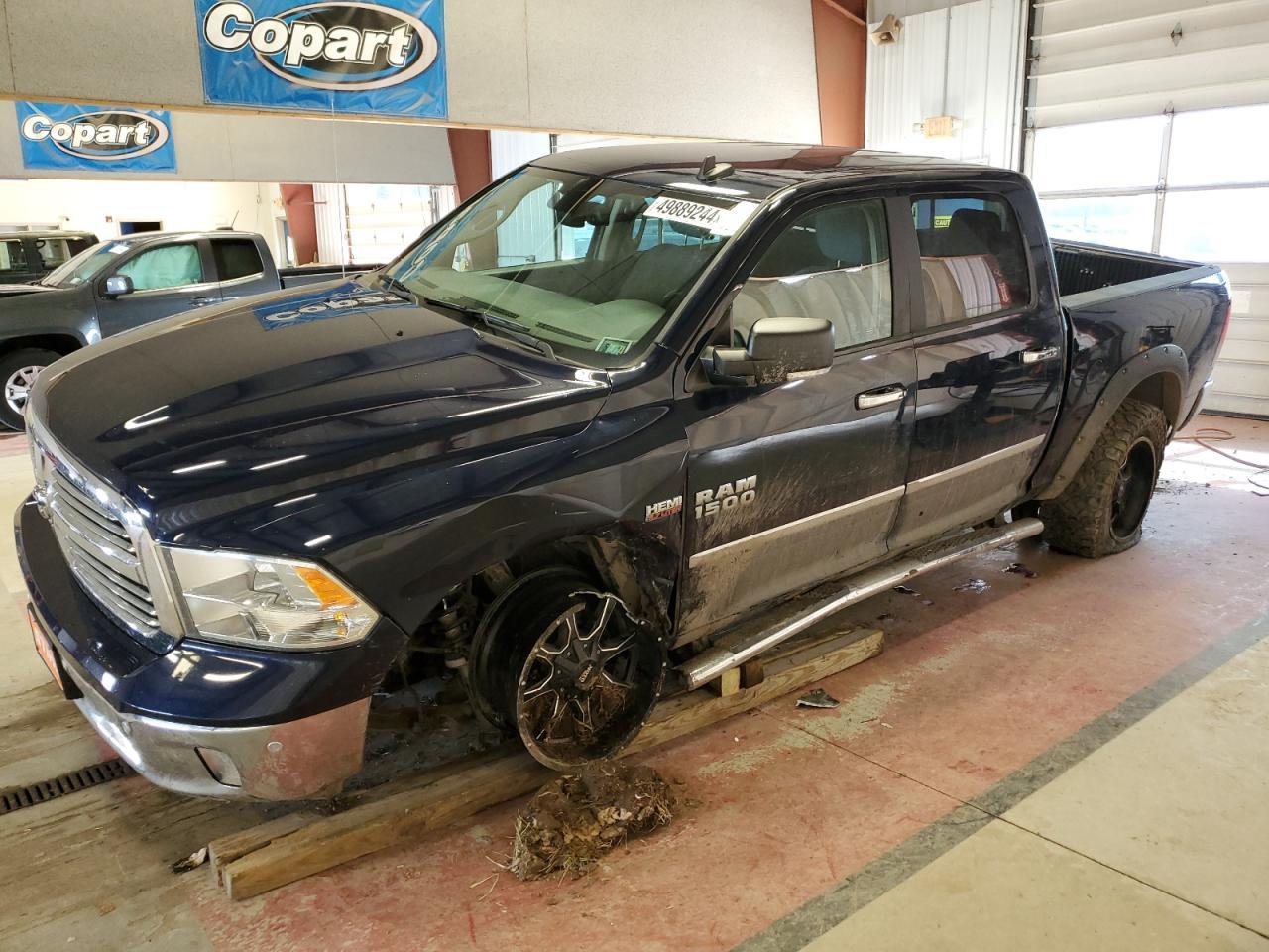 RAM 1500 SLT 2017 blue crew pic gas 3C6RR7LT8HG564909 photo #1