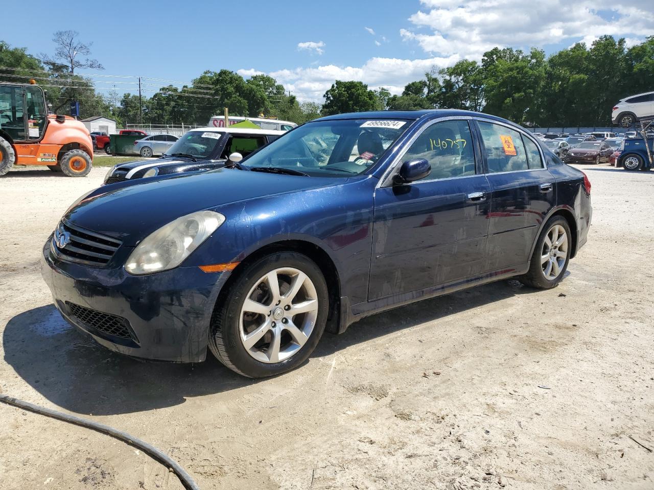 INFINITI G35 2006 blue  gas JNKCV51E46M506436 photo #1