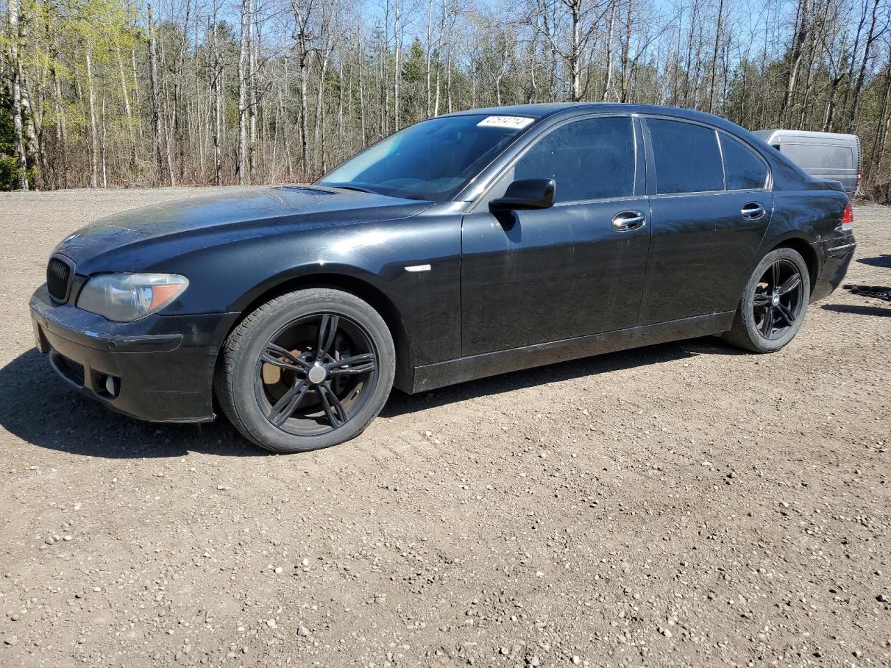 BMW 750 I 2008 black  gas WBAHL83518DT12247 photo #1