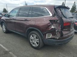 HONDA PILOT LX 2018 maroon  gas 5FNYF5H12JB027862 photo #3