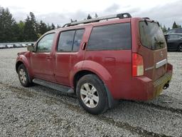 NISSAN PATHFINDER 2005 red  gas 5N1AR18W95C729060 photo #3