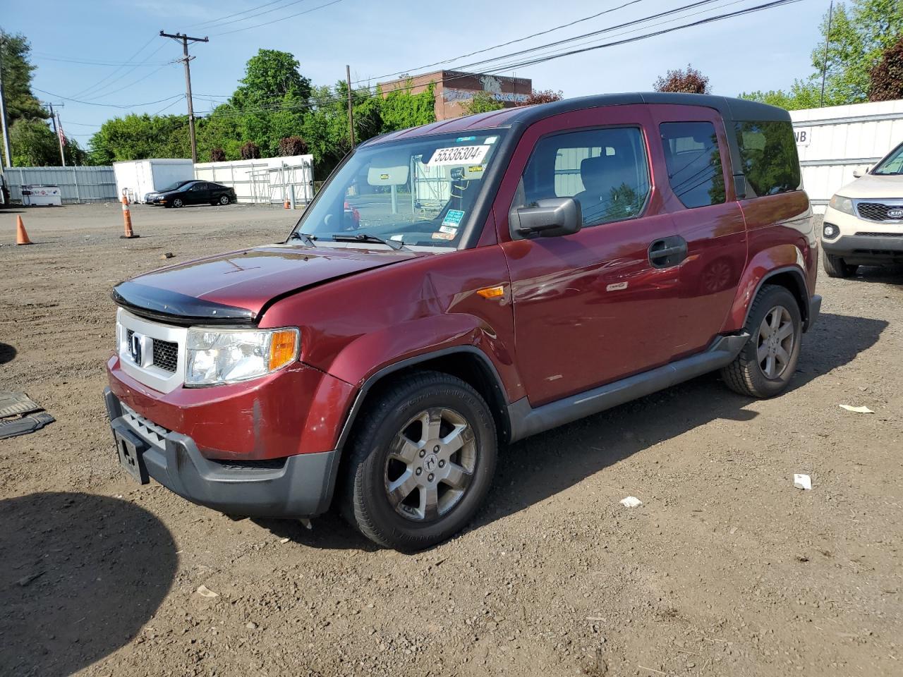 HONDA ELEMENT EX 2009 burgundy 4dr spor gas 5J6YH27739L004057 photo #1