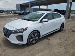 HYUNDAI IONIQ LIMI 2019 white  hybrid engine KMHC75LD2KU167679 photo #2