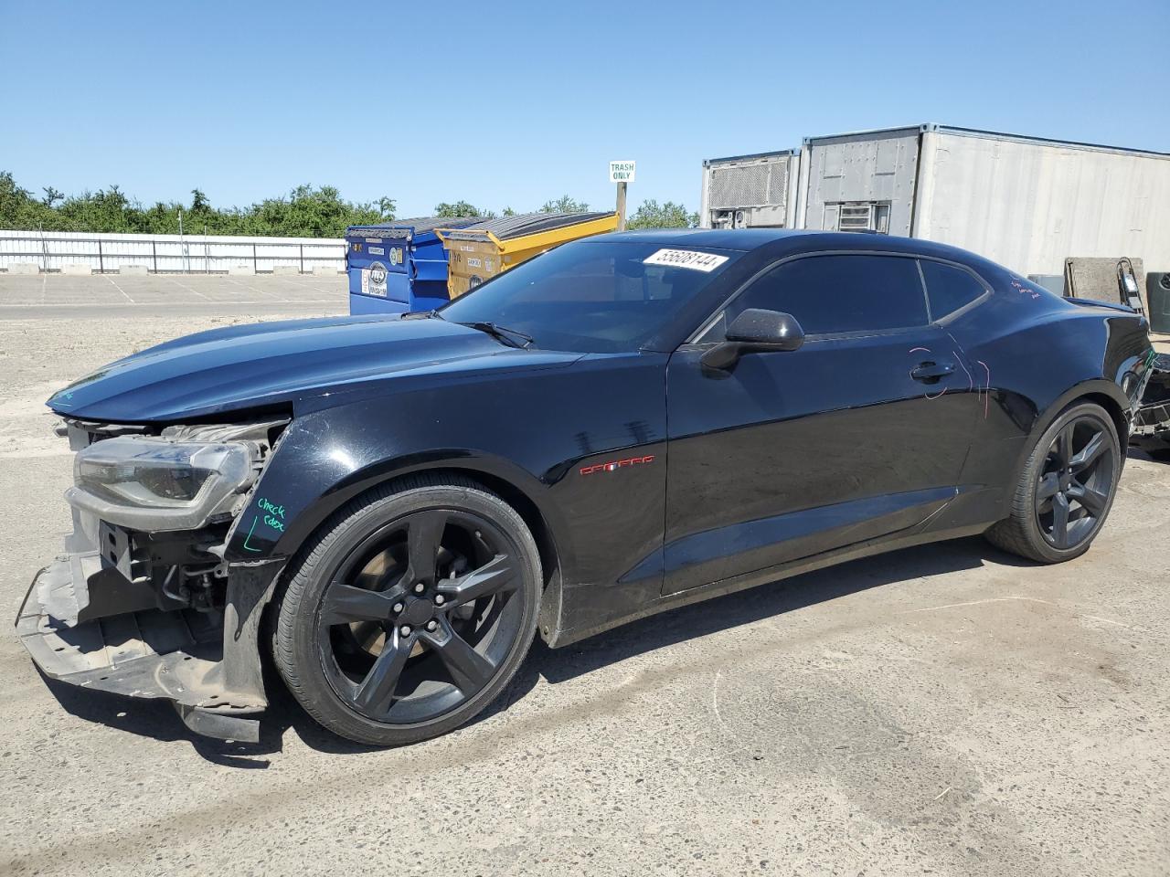 CHEVROLET CAMARO LT 2018 black  gas 1G1FB1RS3J0116477 photo #1