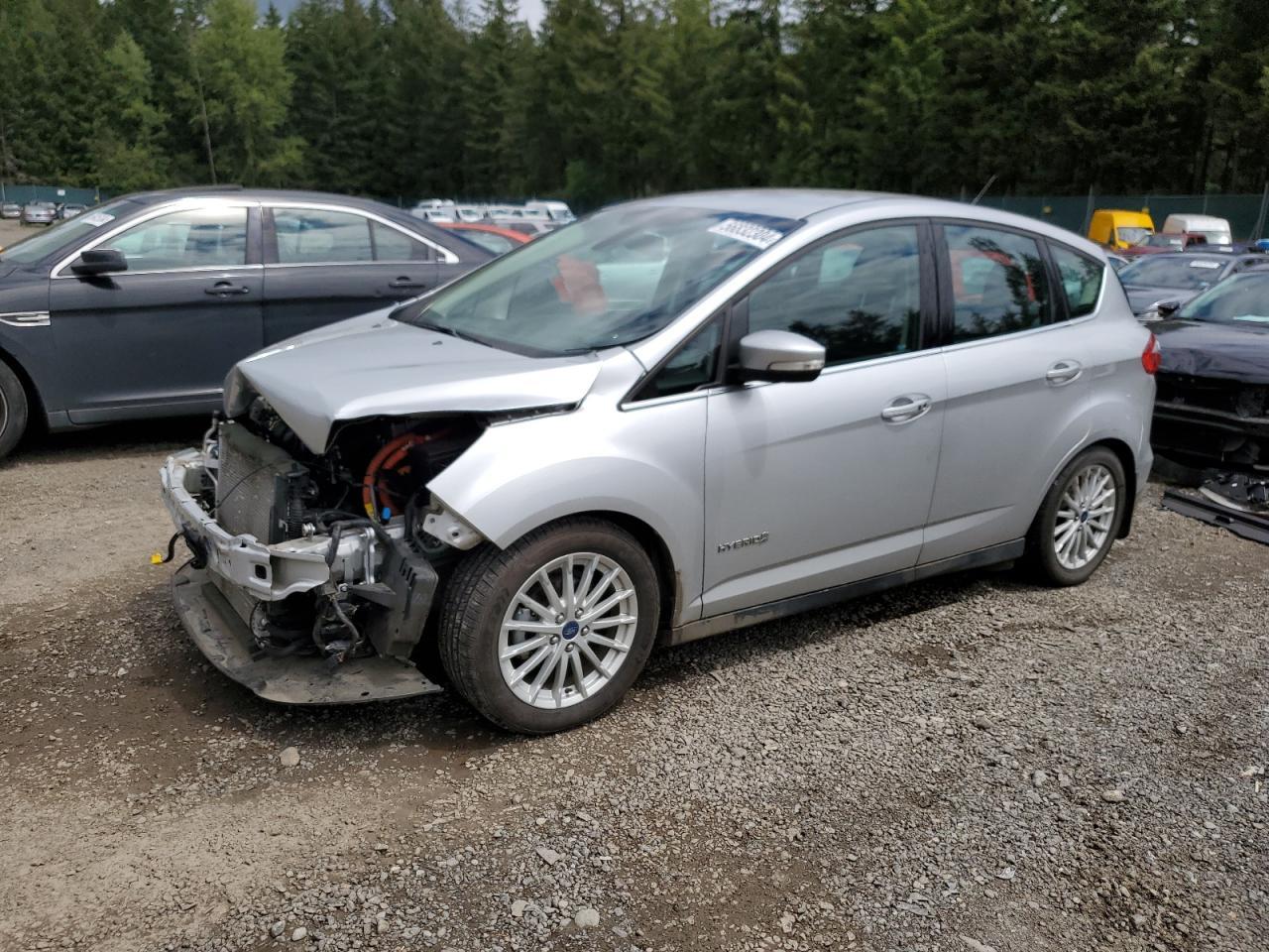 FORD C-MAX SEL 2015 silver  hybrid engine 1FADP5BU2FL109728 photo #1