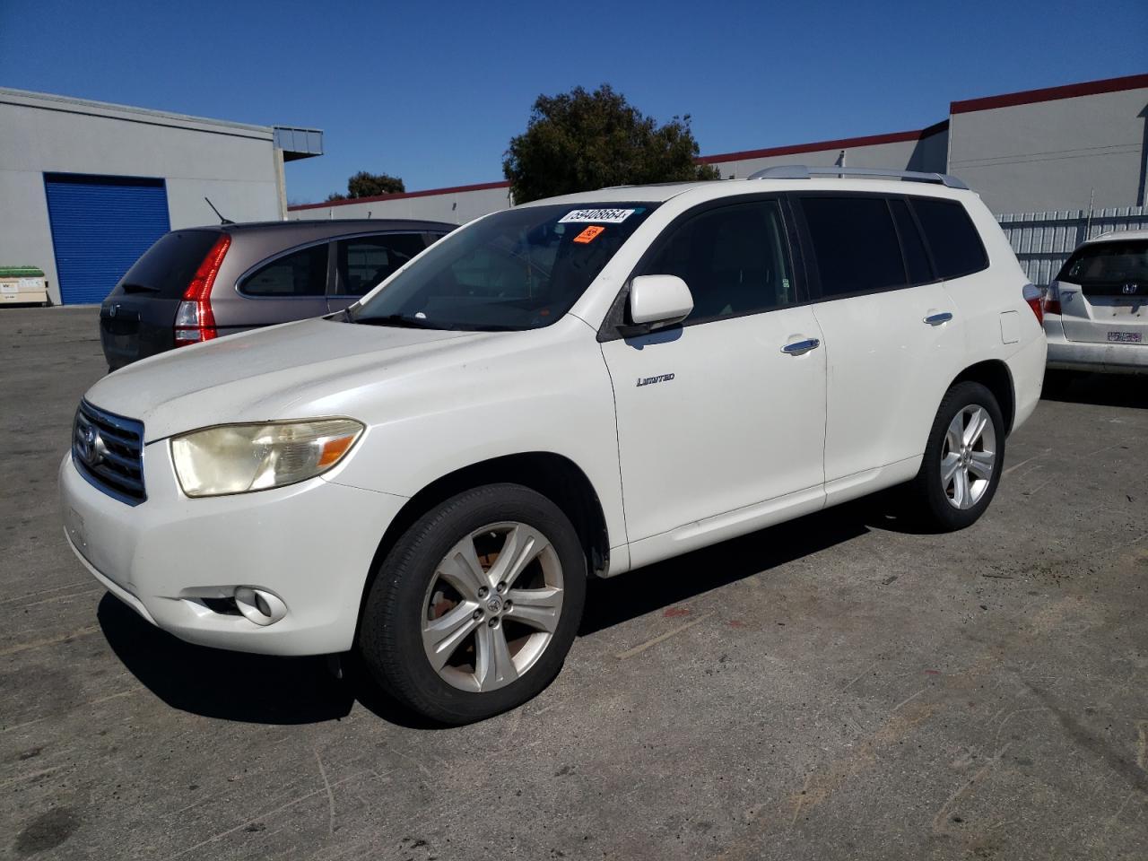 TOYOTA HIGHLANDER 2008 white 4dr spor gas JTEDS42A882014488 photo #1