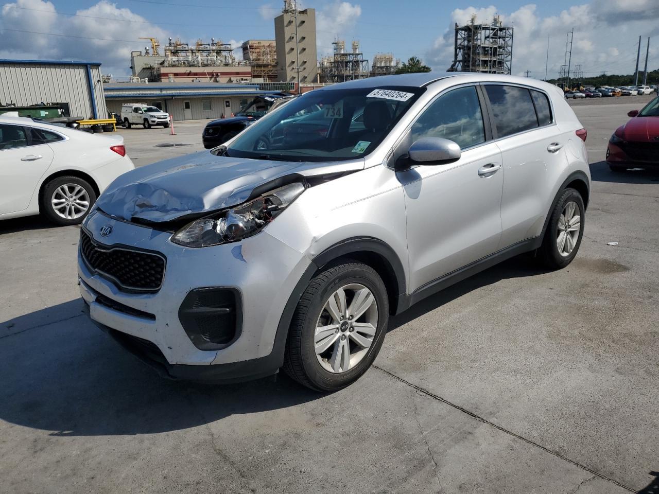 KIA SPORTAGE L 2019 silver  gas KNDPM3AC5K7553864 photo #1