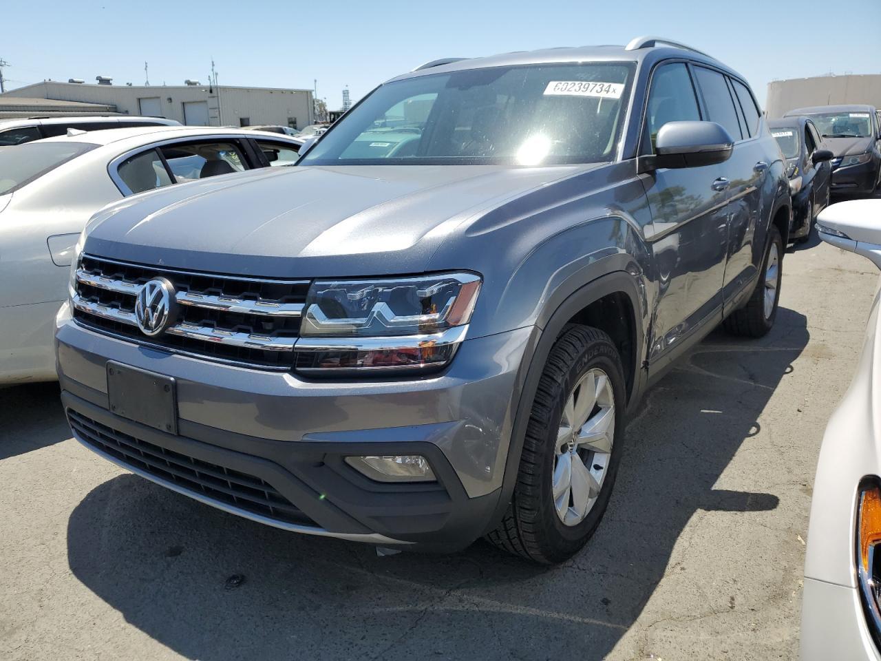 VOLKSWAGEN ATLAS SE 2018 gray  gas 1V2CR2CA9JC517976 photo #1