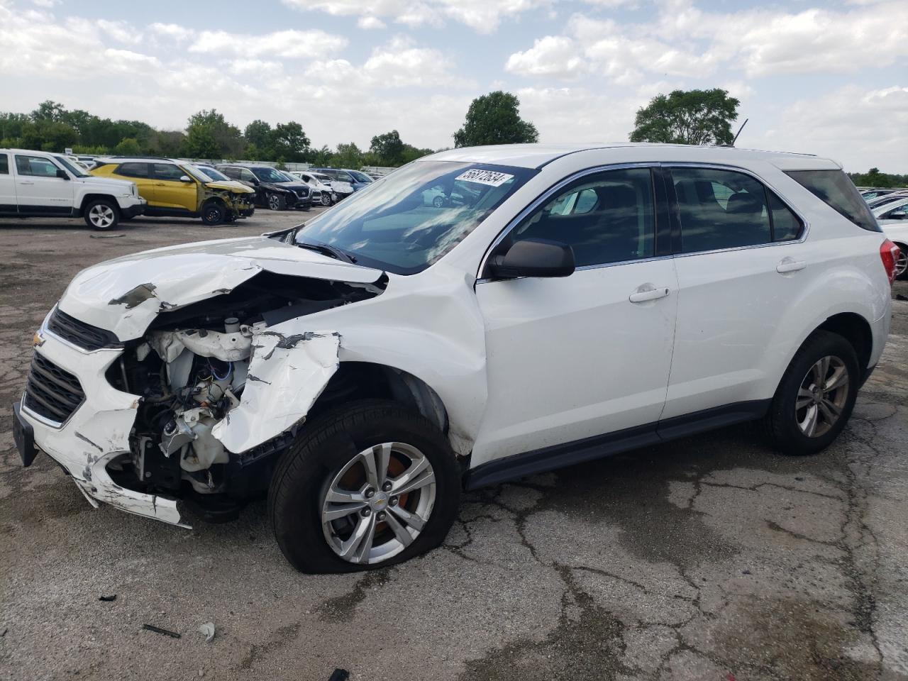 CHEVROLET EQUINOX LS 2017 white 4dr spor gas 2GNALBEK4H1516709 photo #1