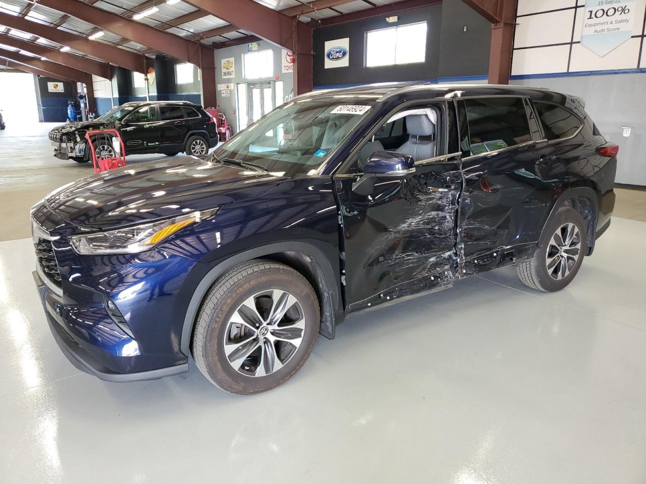 TOYOTA HIGHLANDER 2021 blue  gas 5TDHZRBHXMS080474 photo #1