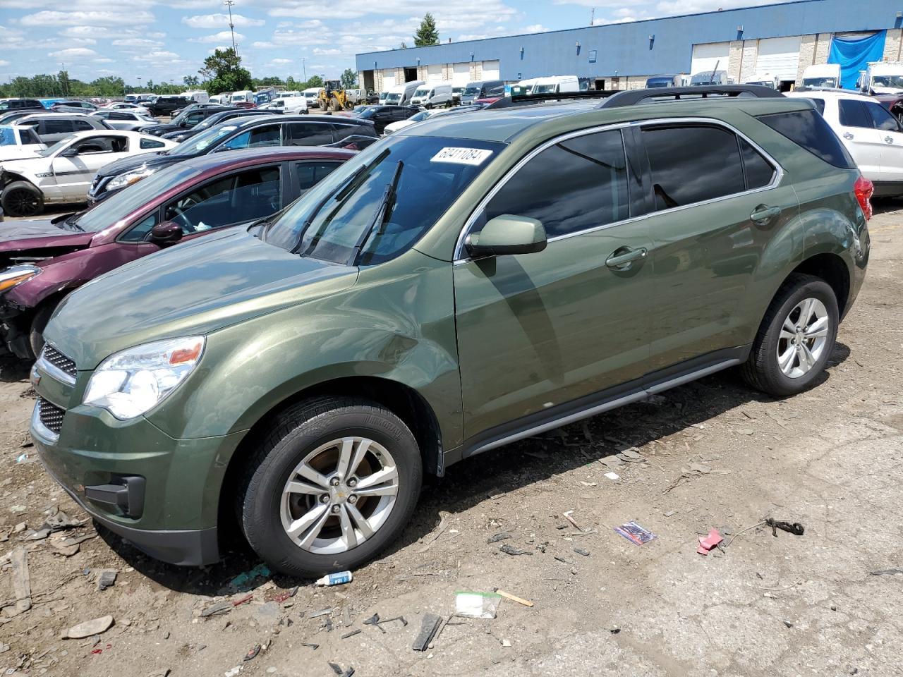 CHEVROLET EQUINOX LT 2015 green  gas 2GNFLFE36F6239180 photo #1