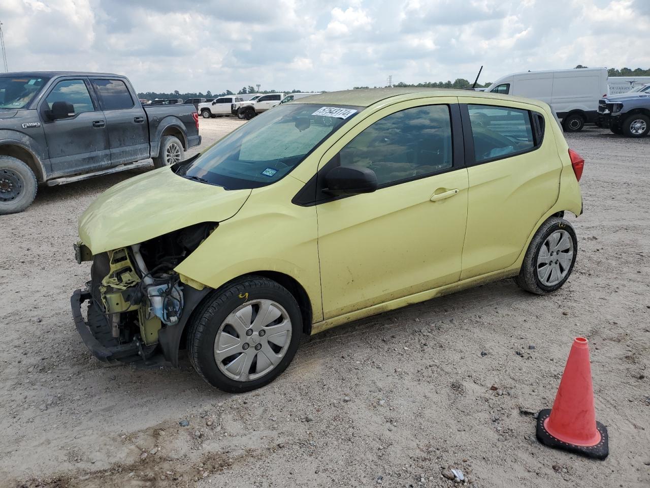 CHEVROLET SPARK LS 2017 yellow  gas KL8CB6SA7HC721970 photo #1