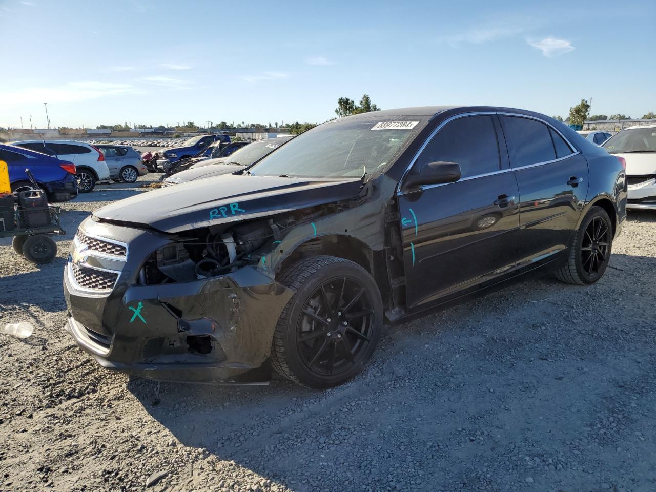 CHEVROLET MALIBU LS 2013 black  gas 1G11B5SA4DF139710 photo #1