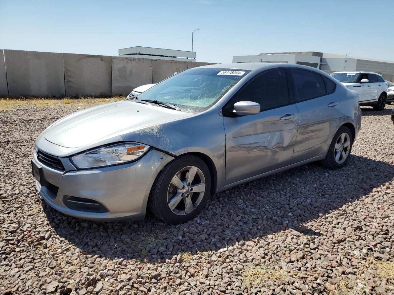 DODGE DART SXT 2016 silver  gas 1C3CDFBBXGD767168 photo #1