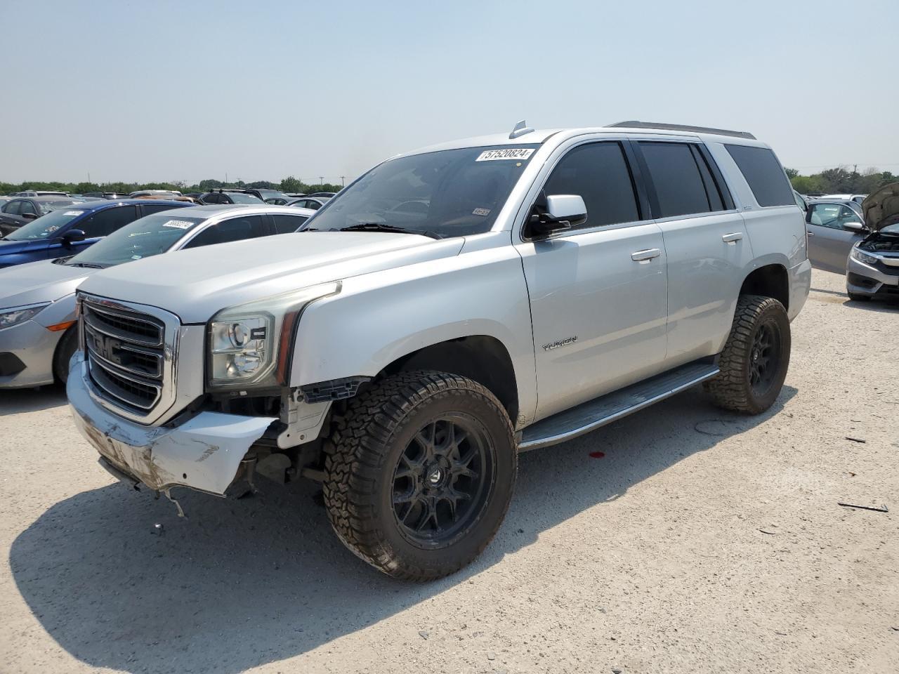 GMC YUKON SLE 2015 silver  gas 1GKS1AKC9FR586242 photo #1