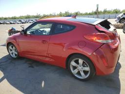 HYUNDAI VELOSTER 2012 red  gas KMHTC6AD2CU020994 photo #3