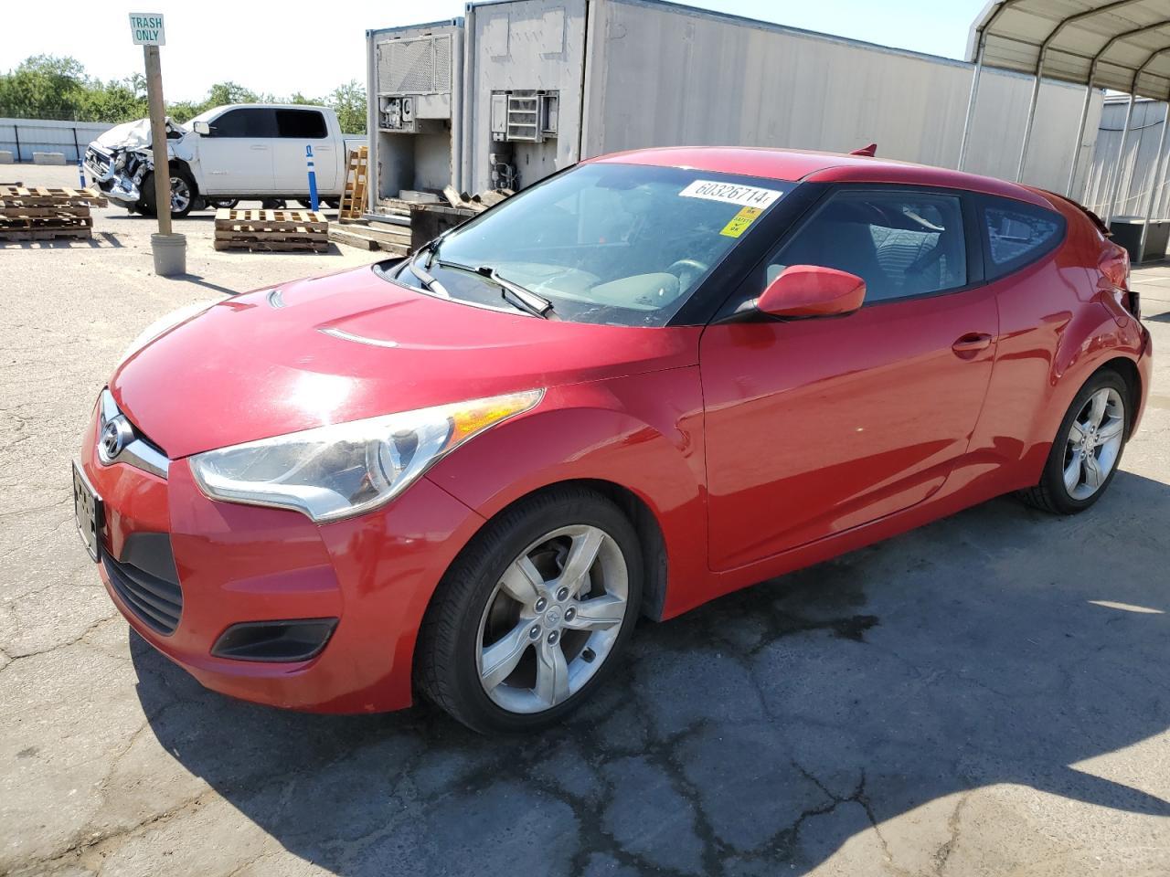 HYUNDAI VELOSTER 2012 red  gas KMHTC6AD2CU020994 photo #1