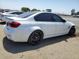 BMW M3 2018 white  gas WBS8M9C58J5J78500 photo #4