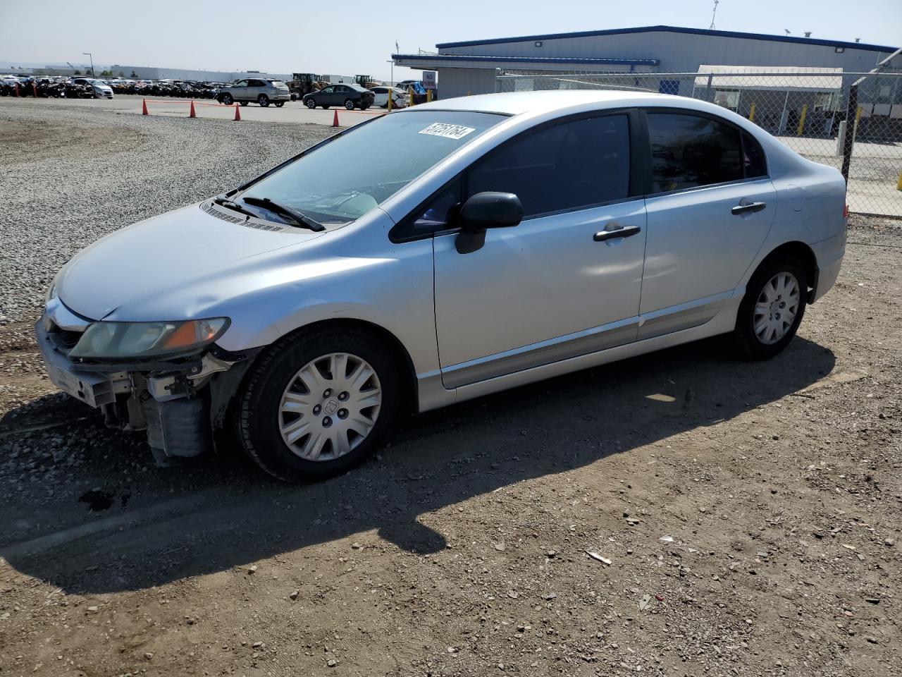 HONDA CIVIC VP 2010 silver  gas 19XFA1F32AE036120 photo #1