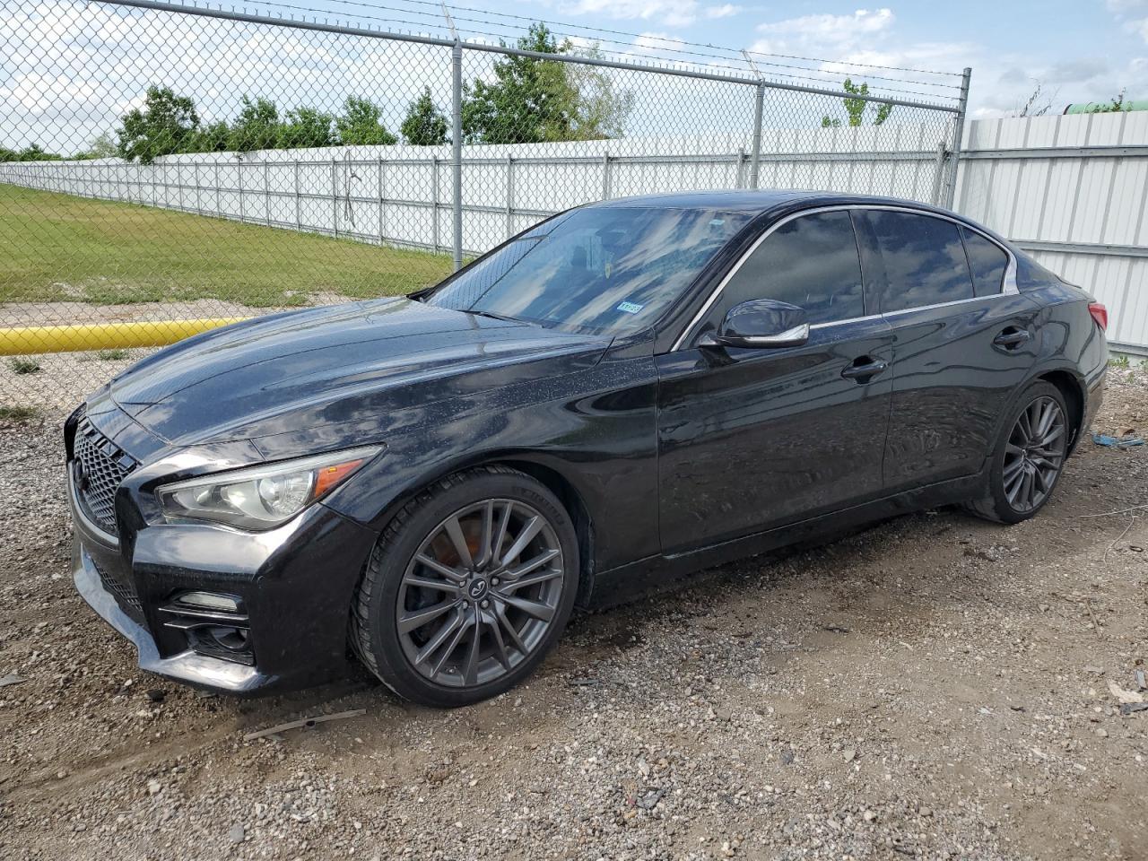 INFINITI Q50 BASE 2014 black sedan 4d gas JN1BV7AP2EM685586 photo #1