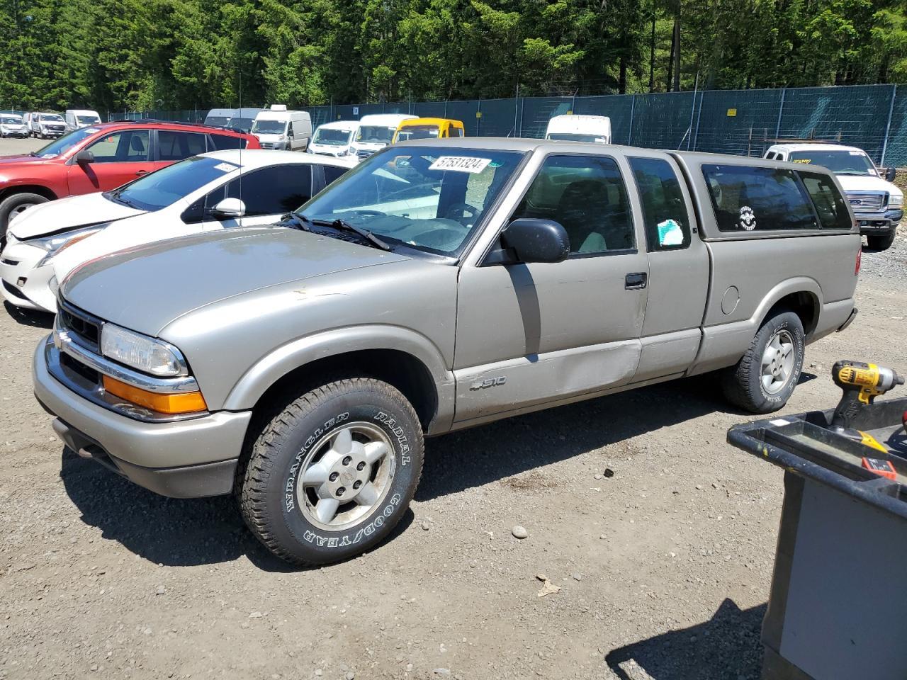 CHEVROLET S TRUCK S1 2001 gold club cab gas 1GCDT19W118151020 photo #1