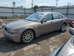 BMW 745 LI 2004 gold  gas WBAGN63584DS55274 photo #2