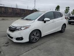 HONDA FIT EXL 2019 white  gas 3HGGK5H99KM701890 photo #2