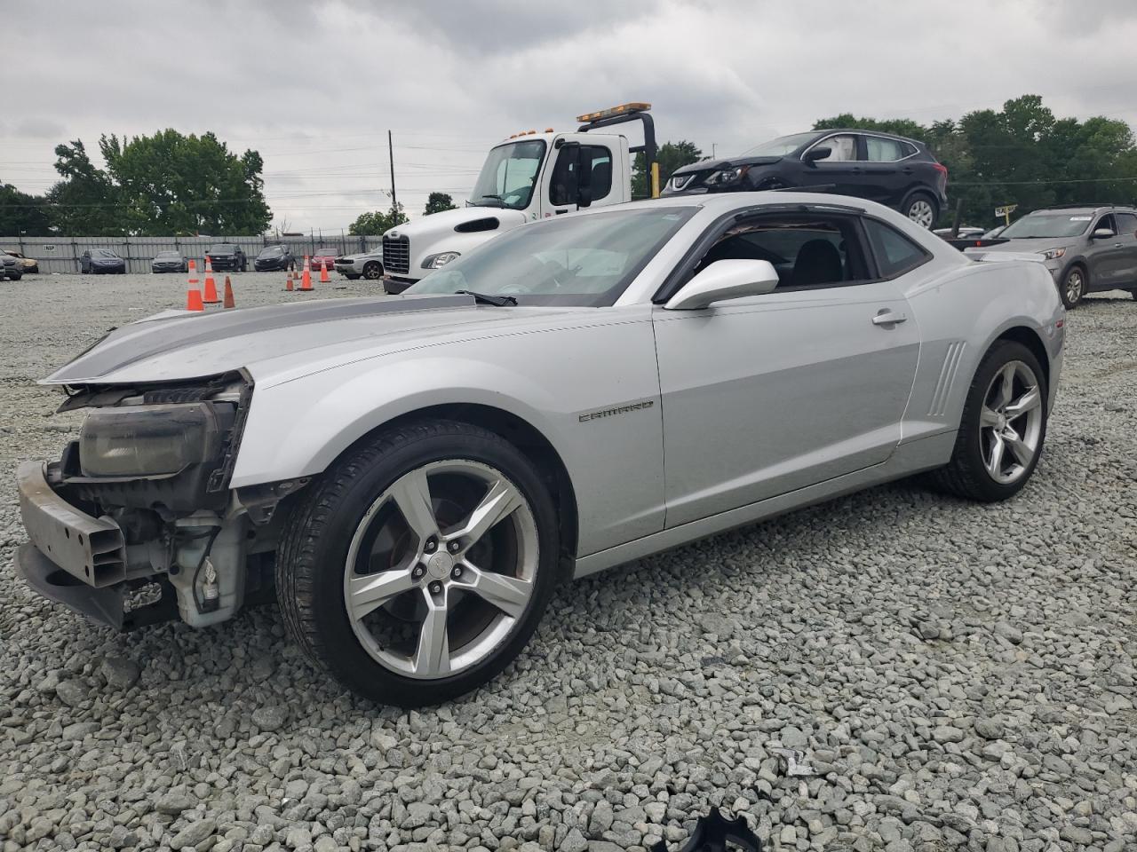 CHEVROLET CAMARO LT 2014 silver coupe gas 2G1FB1E30E9307252 photo #1