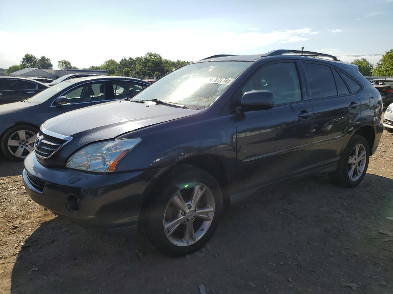 LEXUS RX 400H 2007 blue  hybrid engine JTJHW31U972014463 photo #1