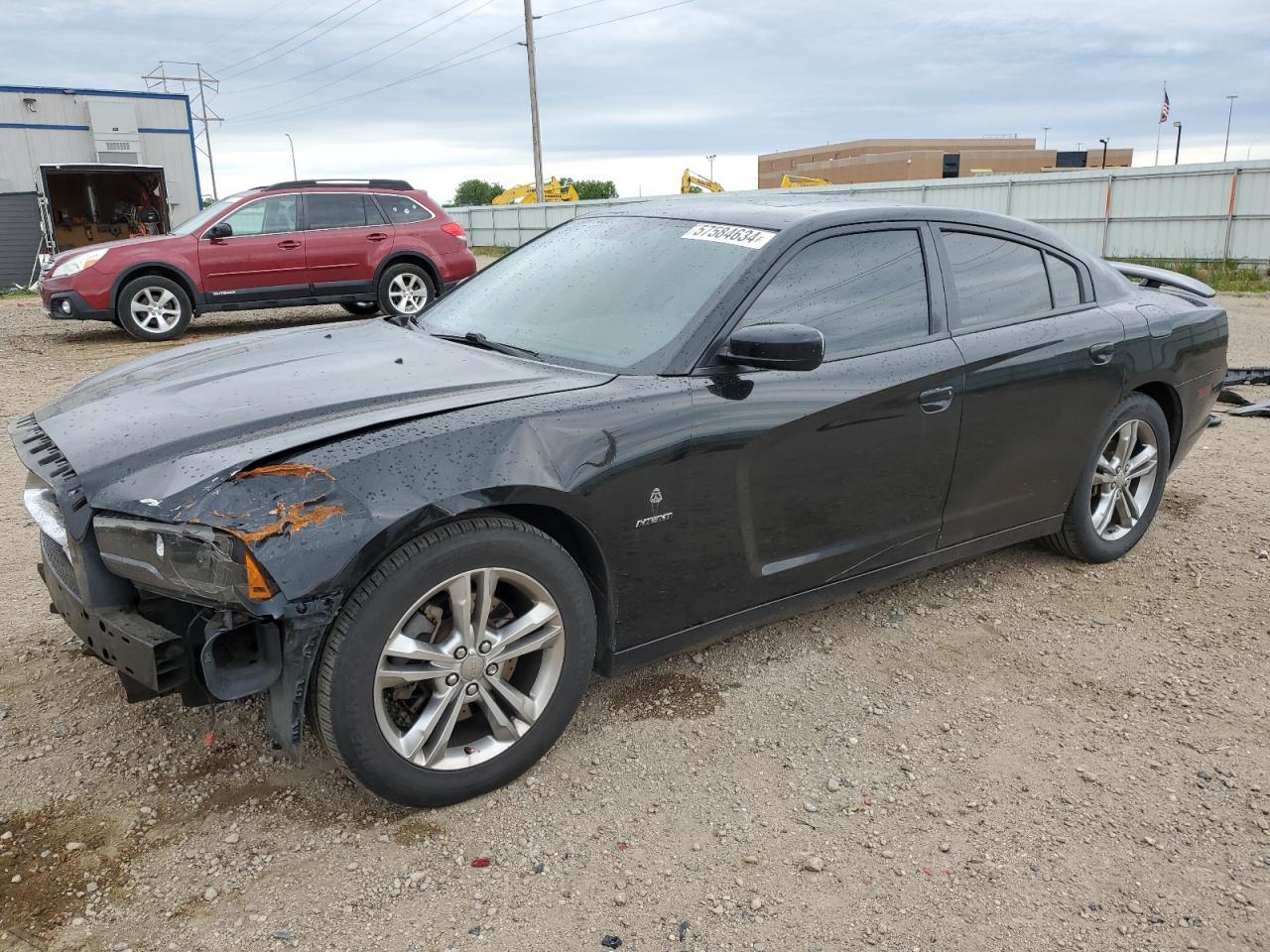 DODGE CHARGER R/ 2012 black  gas 2C3CDXDTXCH107513 photo #1