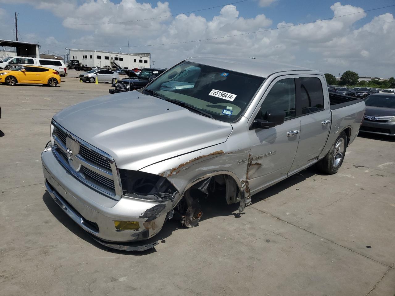 DODGE RAM 1500 S 2012 gray crew pic gas 1C6RD6LT5CS301612 photo #1