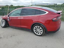 TESLA MODEL X 2018 red  electric 5YJXCBE23JF109275 photo #3