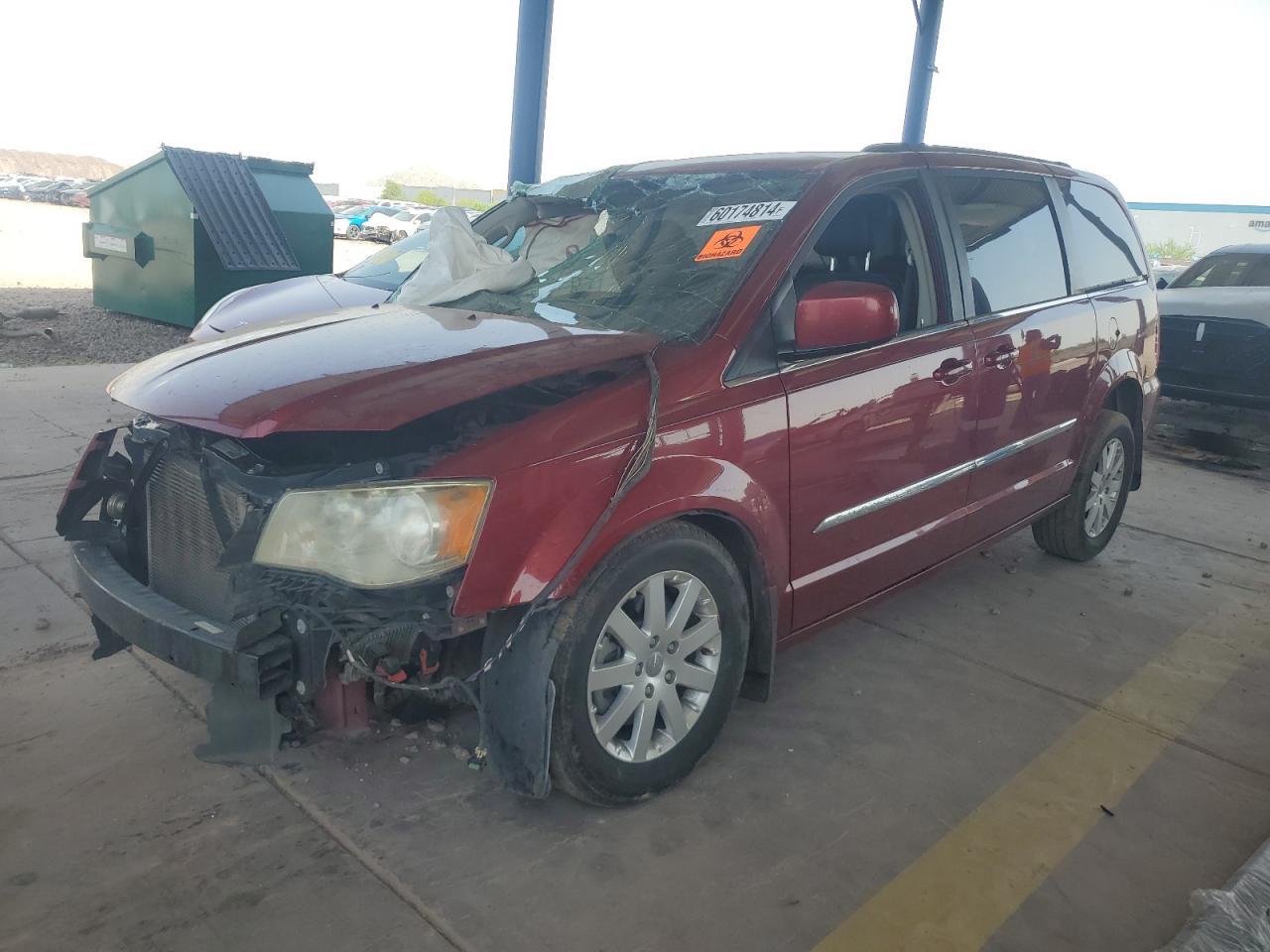 CHRYSLER TOWN & COU 2014 burgundy  flexible fuel 2C4RC1BG1ER116206 photo #1