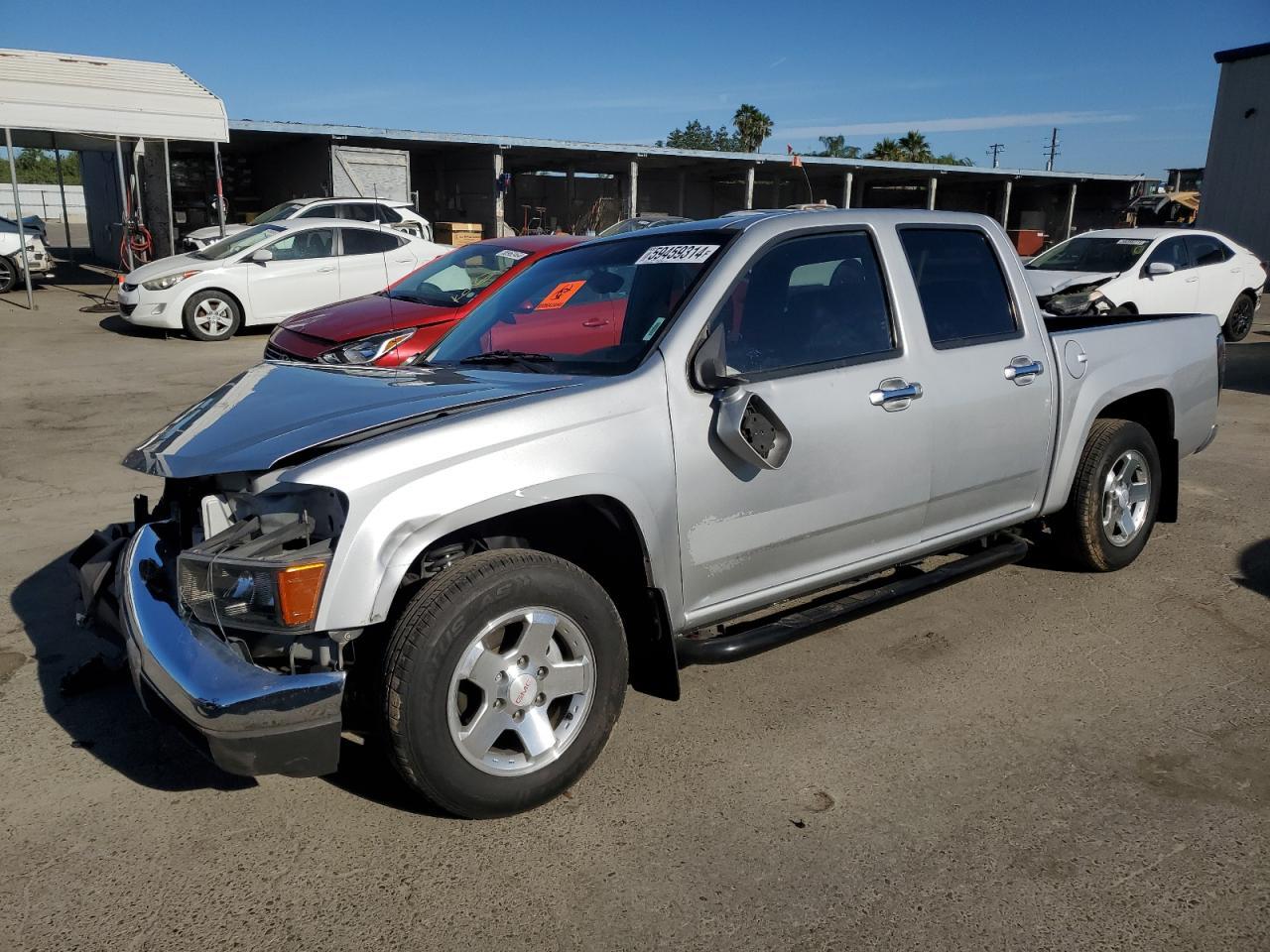 GMC CANYON SLE 2012 white  gas 1GTD5MFEXC8106135 photo #1