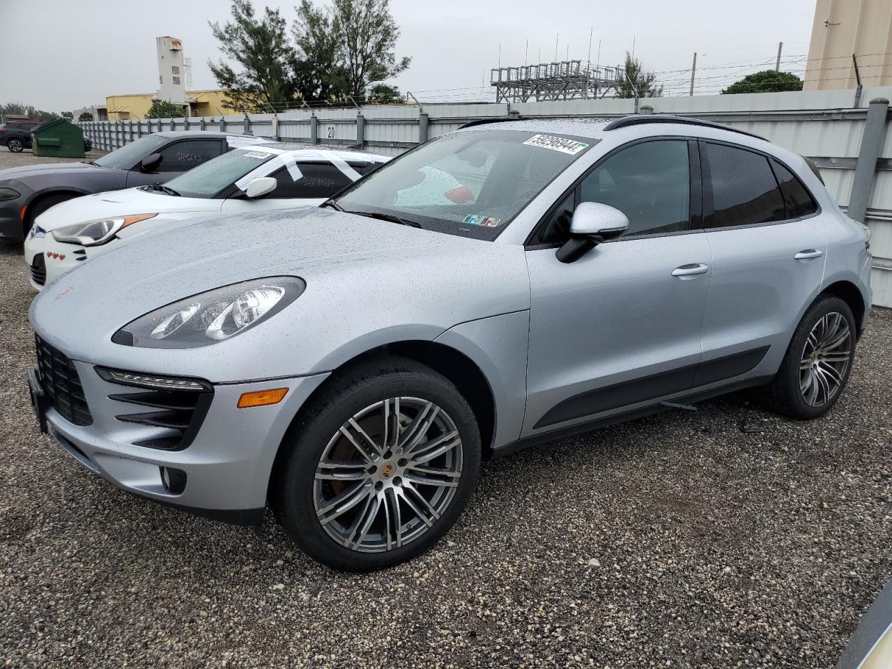 PORSCHE MACAN S 2015 silver  gas WP1AB2A53FLB54955 photo #1