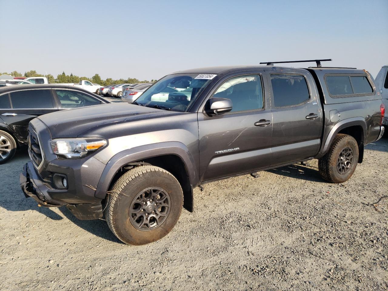 TOYOTA TACOMA DOU 2018 charcoal  gas 3TMCZ5AN8JM122257 photo #1