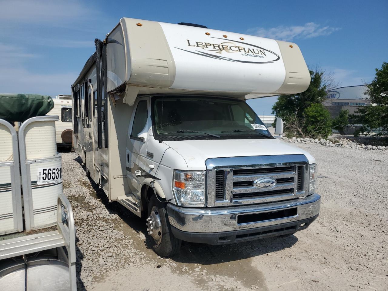 FORD ECONOLINE 2014 tan  gas 1FDXE4FSXEDA87420 photo #1