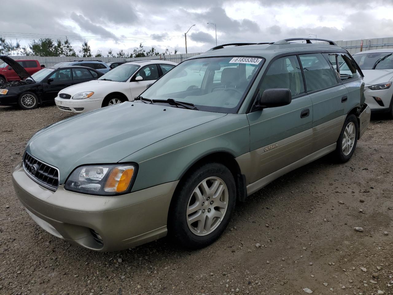 SUBARU LEGACY OUT 2003 green  gas 4S3BH675937605748 photo #1