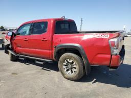 TOYOTA TACOMA DOU 2021 red  gas 3TMCZ5ANXMM388383 photo #3